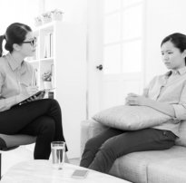 woman having a counseling